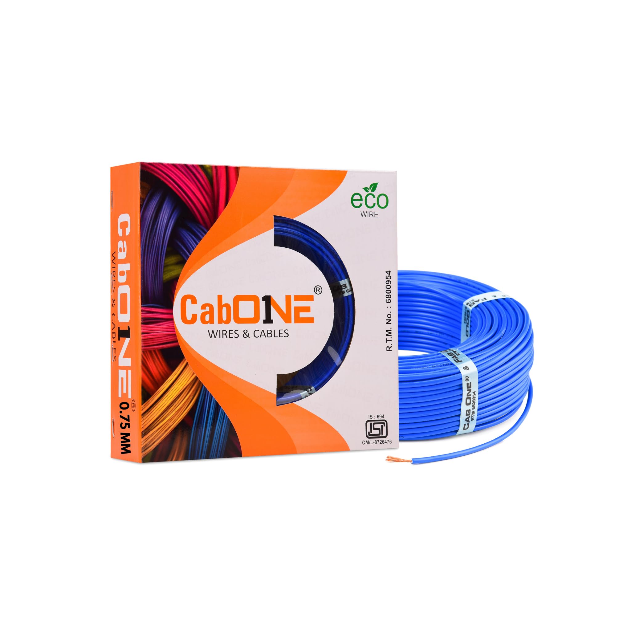 CabONE Lite 1.0 Sq mm Electrical Wire - 90m Blue Single Core CCA Copper Wire | Fire Retardant PVC Insulation for Domestic Wiring Red — Amazon image 18