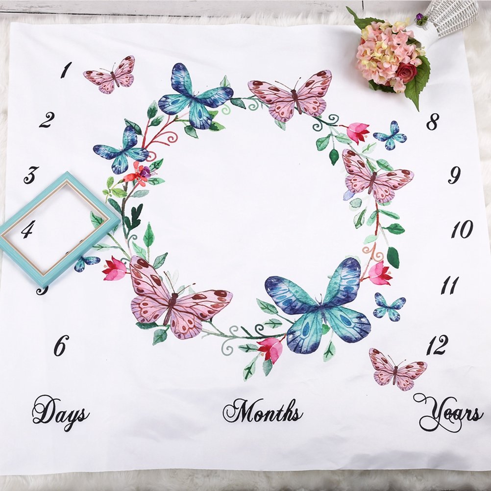 Coperta Flanella Farfalle Stile Vintage – Morbida E Perfetta Per Regali, Divano E Viaggi (150x100 Cm) - 5