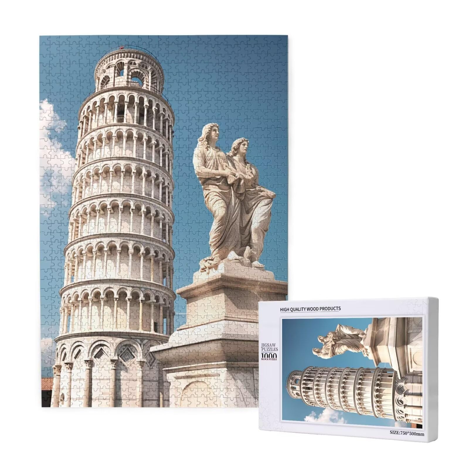 Puzzle 1500 sztuk pizza duże klasyczne drewniane puzzle dla dorosłych, zabawne/kolorowe/niemożliwe/trudne gry, świąteczny prezent urodzinowy dla przyjaciół rodziny - krajobraz 2T-2054