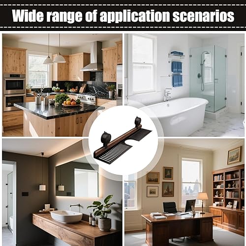 Miniatura 4 de Organizador de ducha con ventosa, organizador de ducha sin taladro, bandeja de almacenamiento para colgar en la pared para dormitorio, baño,