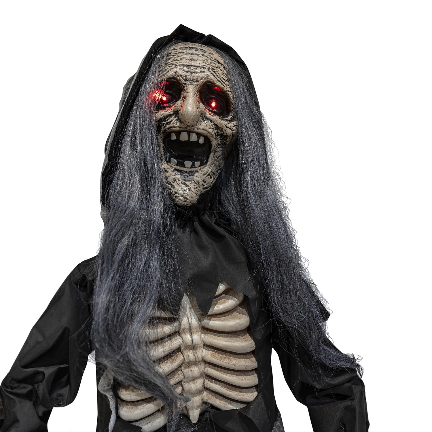 Amscan - Animatronic Animierte Stehende Hexe mit Wahrsagekugel