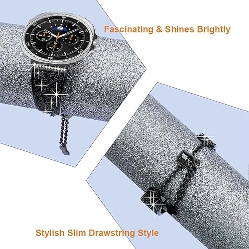 Miniatura 6 de YOFUNTLE Compatible con Samsung Galaxy Watch 8 Band 1.575 in 1.732 in, pulsera de repuesto ajustable para Galaxy Watch 88 Classic de 1.81 pulgadas