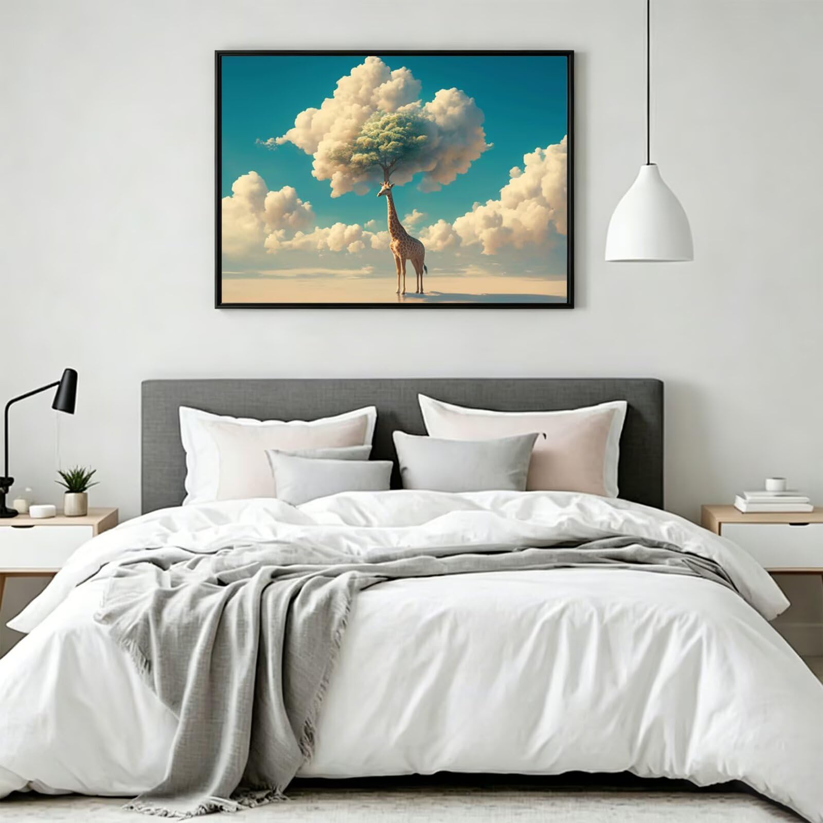 Pintar por Numeros jirafa Pinturas Acrilicas animal Pintura por Numeros Adultos Lienzos para Pintar, Pintura Acrilica Manualidades, Decoración para Hogar, Regalos Cumpleaños, 90x120cm Sin Marco, q-976