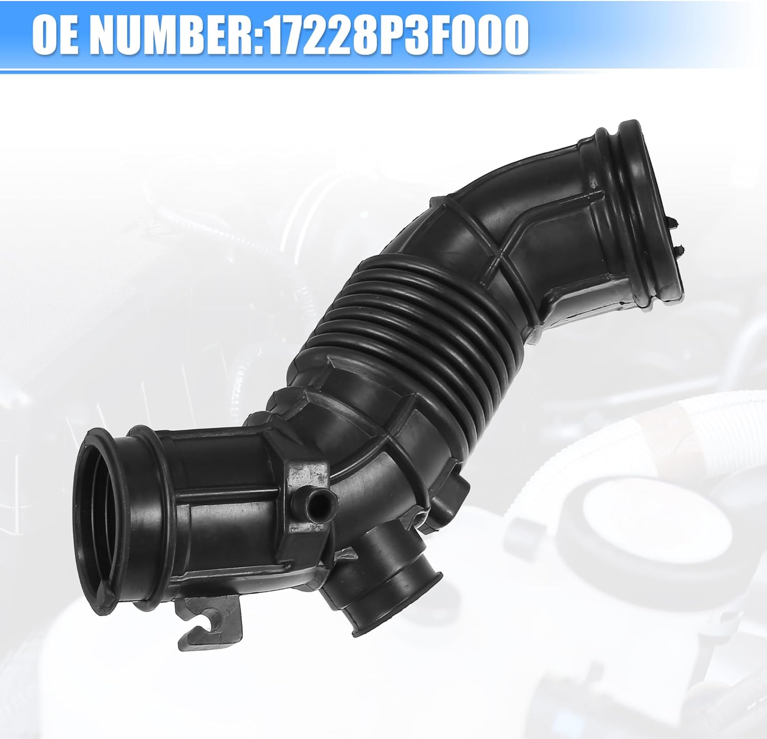uxcell Engine Car Air Intake Hose Tube Replacement No.17228P3F000 for Honda CR-V 1997-1998 L4 2.0L Sport Utility