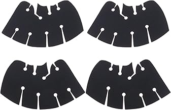 2 Sets (4PCS) Controller Grip Stickers Compatible with PS5 Controller Professional Textured Anti-Slip Sweat-Absorbent Soft PU Pads Handle Grip Tape Black