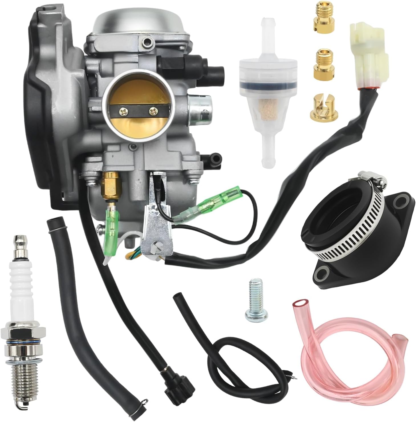 KVF300 Carburetor Replacement for Kawasaki Prairie 300 KVF300A KVF300B 1999-2002, Replace 15003-1534 15003-1437 Carb