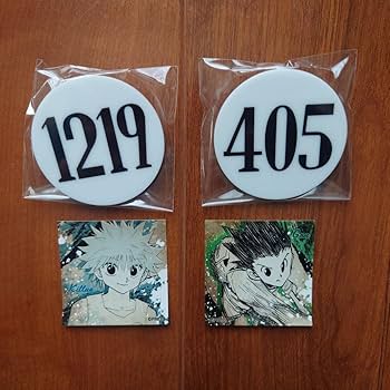 Amazon.co.jp: HUNTER×HUNTER キルア・ゴン番号札&ステッカー