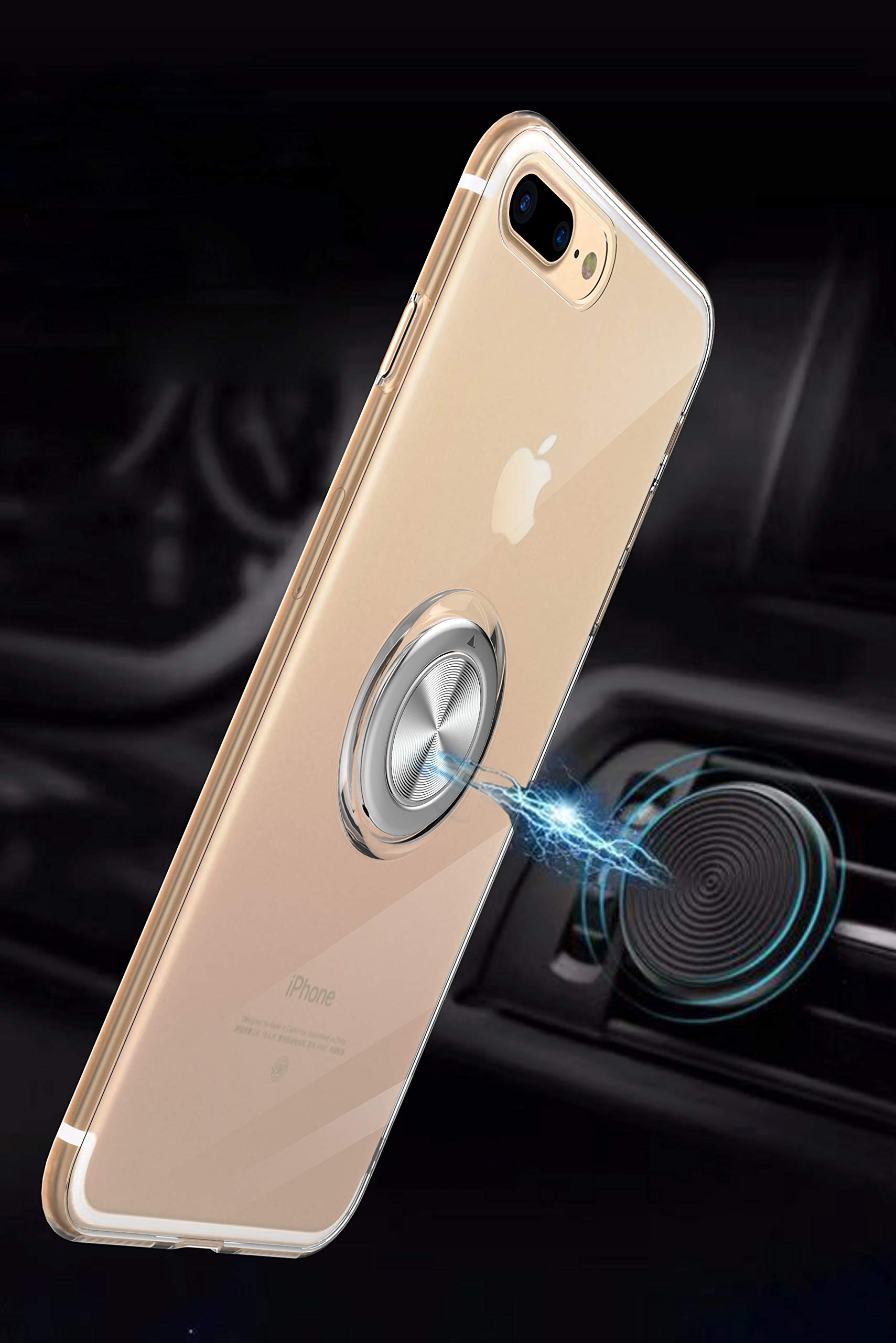 SORAKA Dual-Layer Hülle Für IPhone 5/5S/SE - Mit 360° Drehbarem Fingerring & Magnet Für Auto-Halterung