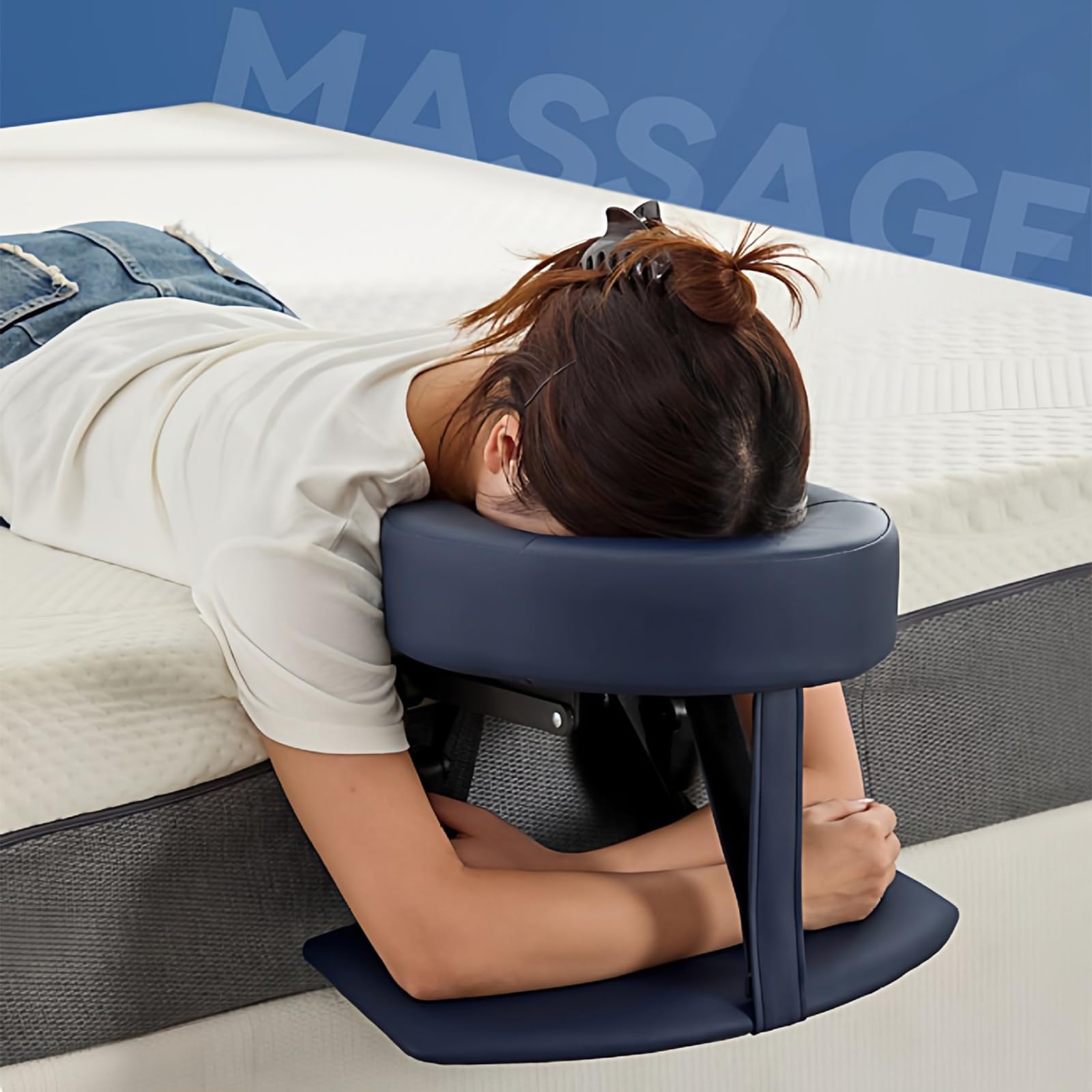Almohada ajustable para mesa de masaje, cojín de apoyo universal para el hogar, spa y salón, ideal para recuperación de cirugía ocular con reposabrazos