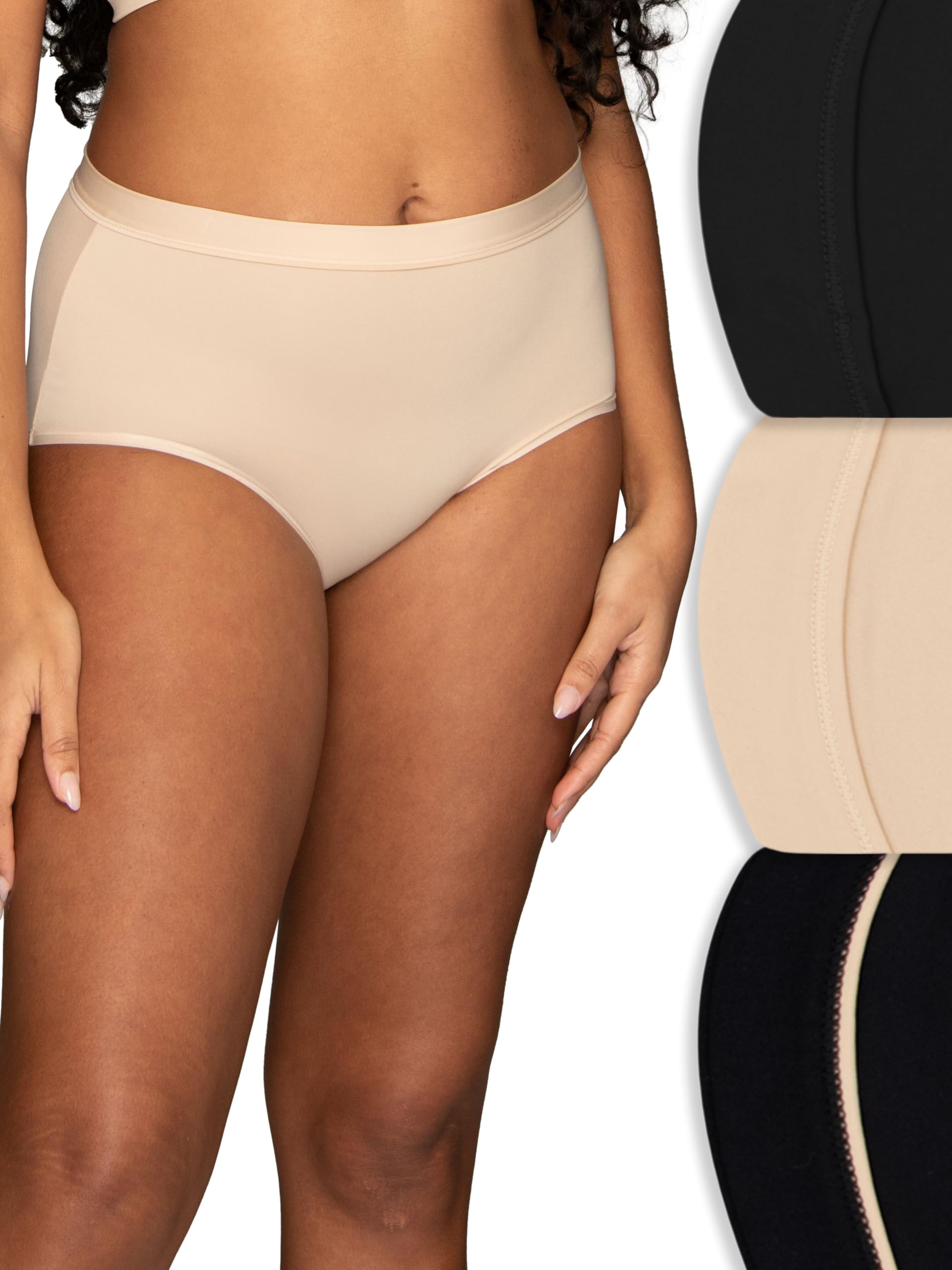 Vanity Fair Underwear Pack of Beyond Comfort Ultimate Stretch Panties Ropa Interior para Mujer