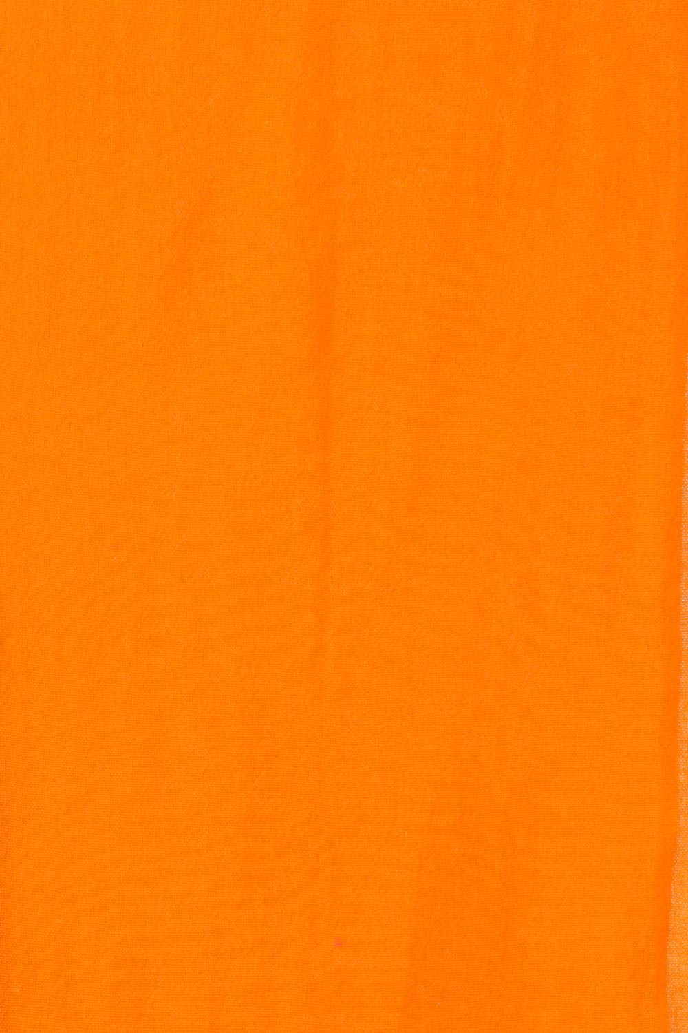 Exotic India Bufanda tejida de cachemira pura de Nepal - naranja - Talla única