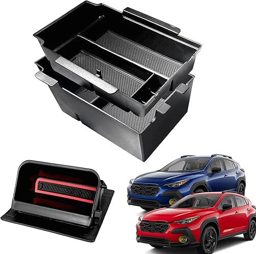 Miniatura 9 de Bandeja organizadora de consola central Crosstrek 2024 para Subaru Crosstrek 2024 Impreza 2024 Caja de almacenamiento para Crosstrek 2024 Accesorios