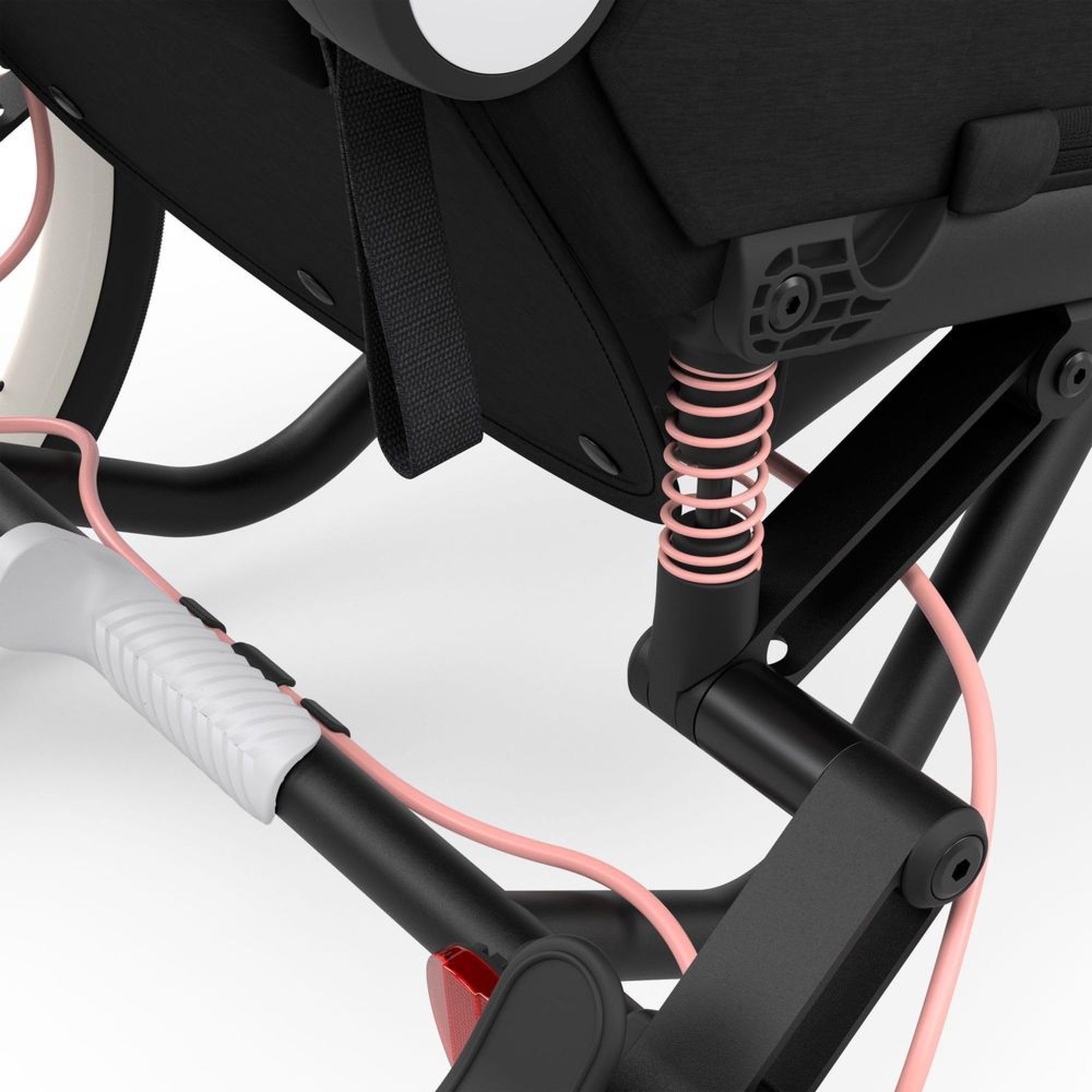 Cybex Remorque Multisport ZENO, 6 mois à 4 ans, 111 cm, 22 kg, Rose Silver Pink