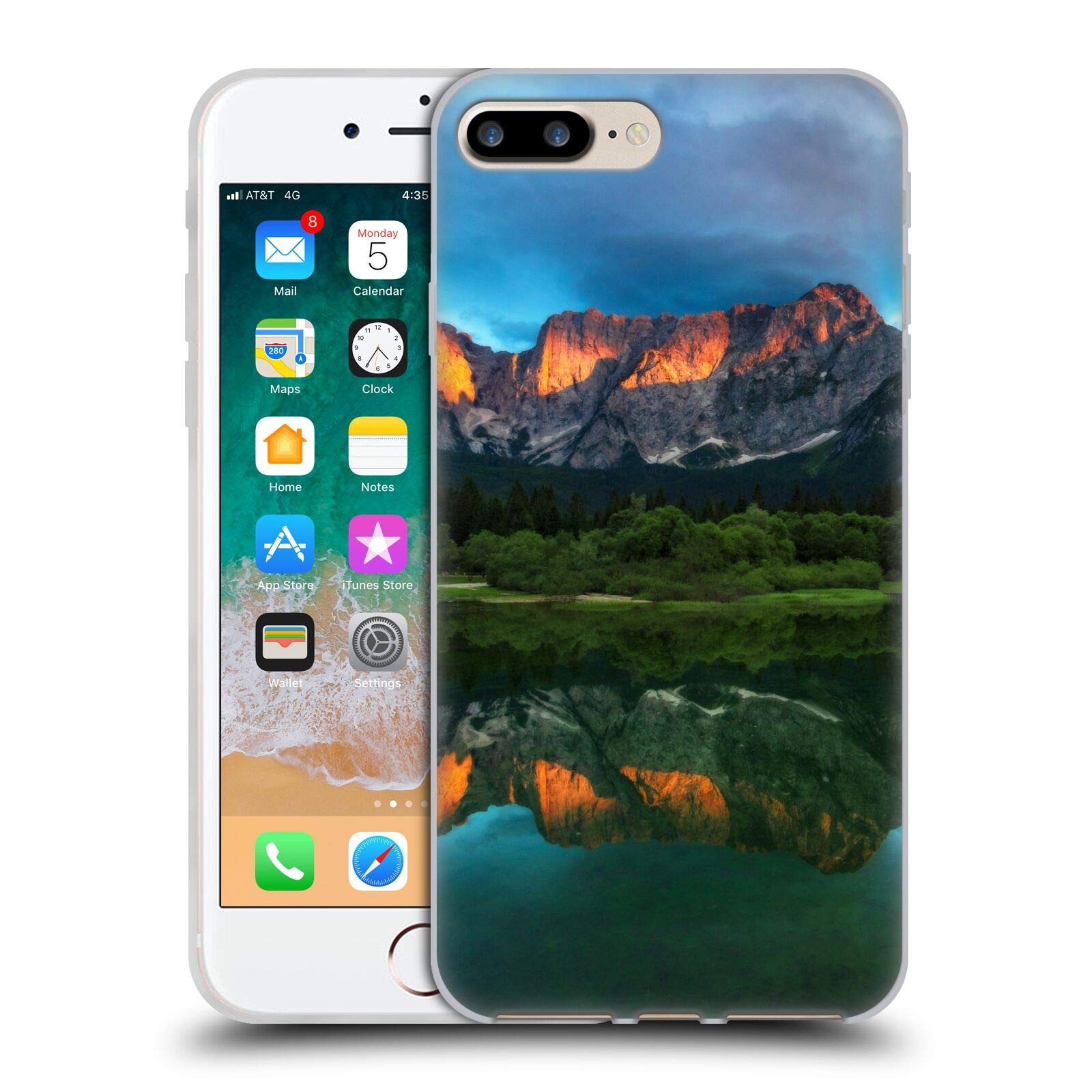 Amazon.com: Head Case Designs Officially Licensed Patrik Lovrin Burning  Sunset Over Mountains Magical Lakes Soft Gel Case Compatible with Apple  iPhone 7 Plus/iPhone 8 Plus : Cell Phones & Accessories