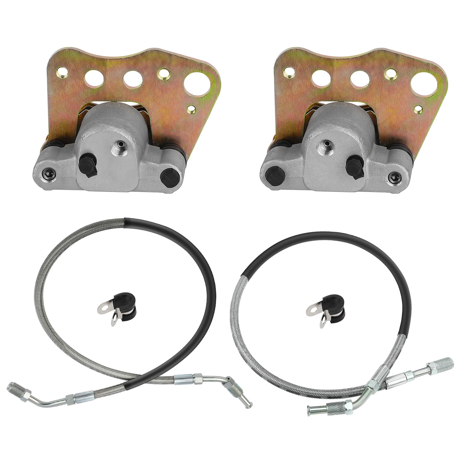 M MATI Pinze freno anteriori e tubi flessibili per Polaris Sportsman 500 Magnum 500 325-2x4 Xplorer 400 Xpedition 425 Worker 500 1999-2000 5131115 5131116 1910411 1930753 1930753 1930753 93075. 2