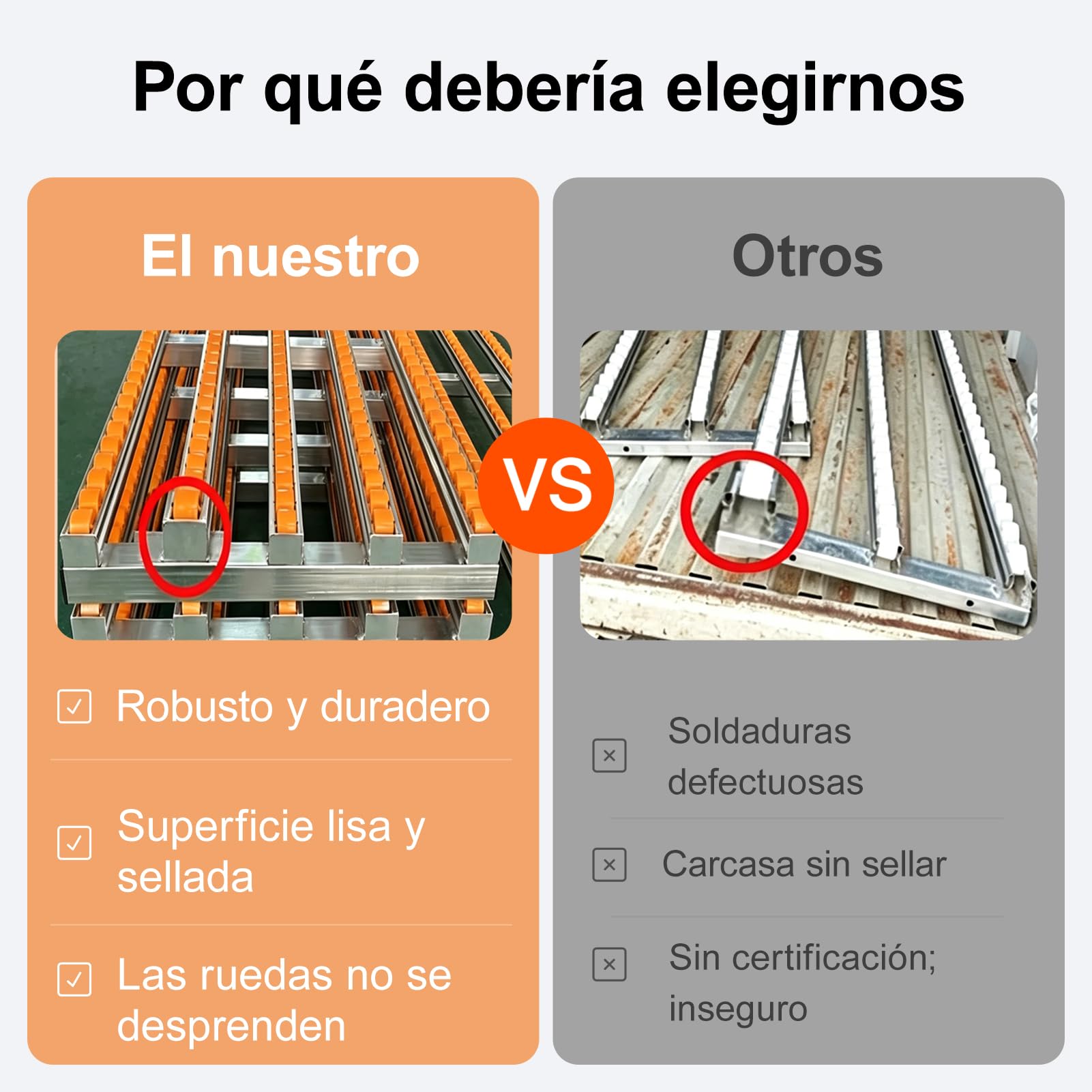HJZALMI Transportador de rodillos por gravedad, amarillo, 35x100cm | con rodillos de plástico ABS y estructura de acero inoxidable, ideal para talleres, almacenes y manipulación de mercancías