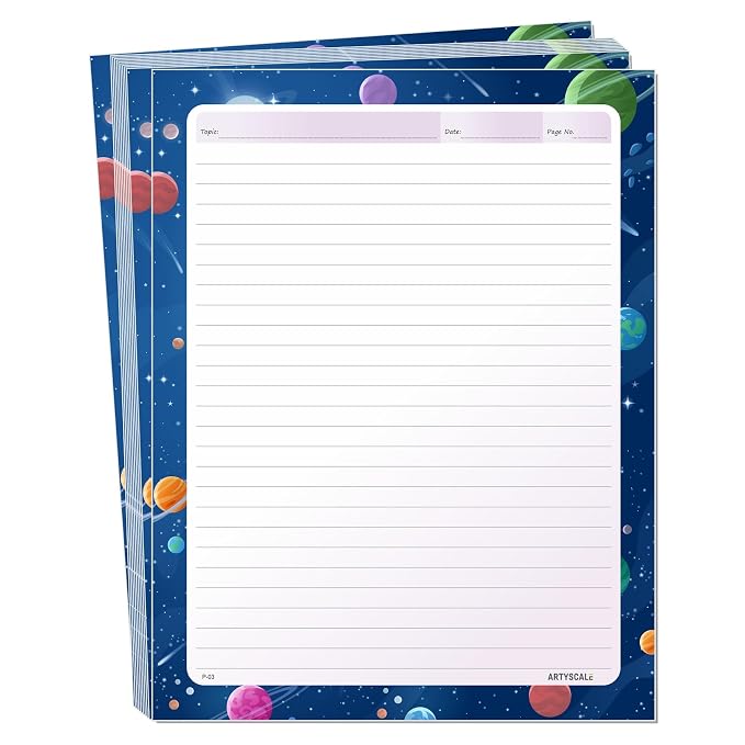 ARTYSCALE A4 Designer Multicolour 100 GSM Project Paper Sheet (One Side ...