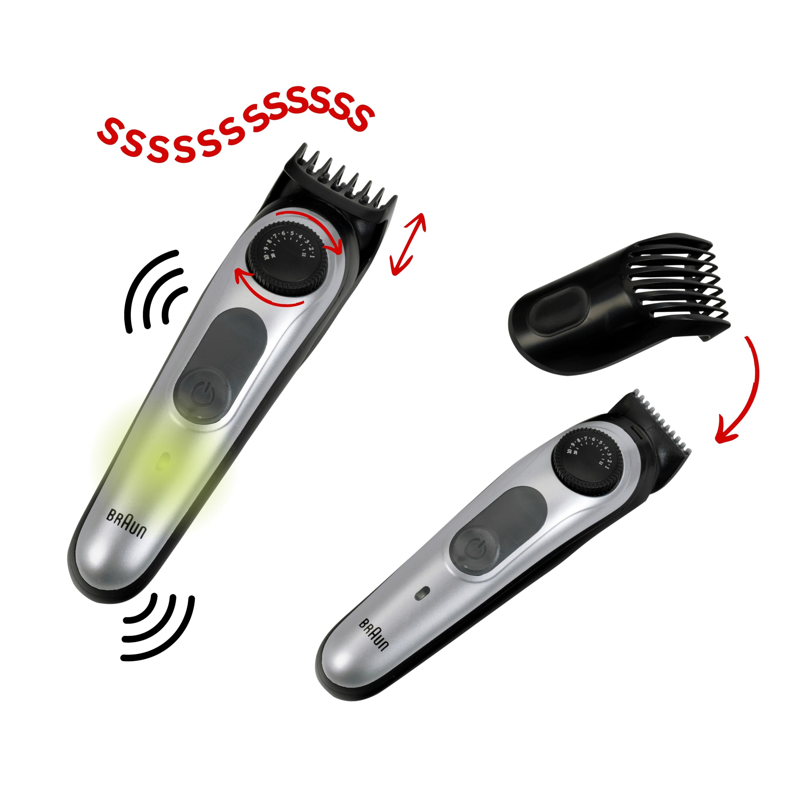 Theo Klein 5838 Braun barber's set I Bum bag with lots of barber's shop accessories I Toy electric beard trimmer I Toy for children aged 3 and over - Image 2