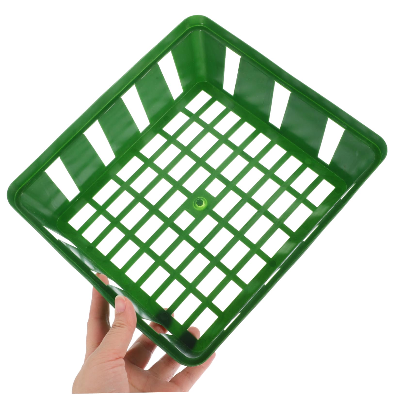 VANZACK Bandeja De Canasta De Plantación Hogar Envase Macetas Maceteros para Bote Ollas De Plántulas Cestas De Siembra Maceta De Vivero De Plantas Páginas Verde 3 Piezas X 4