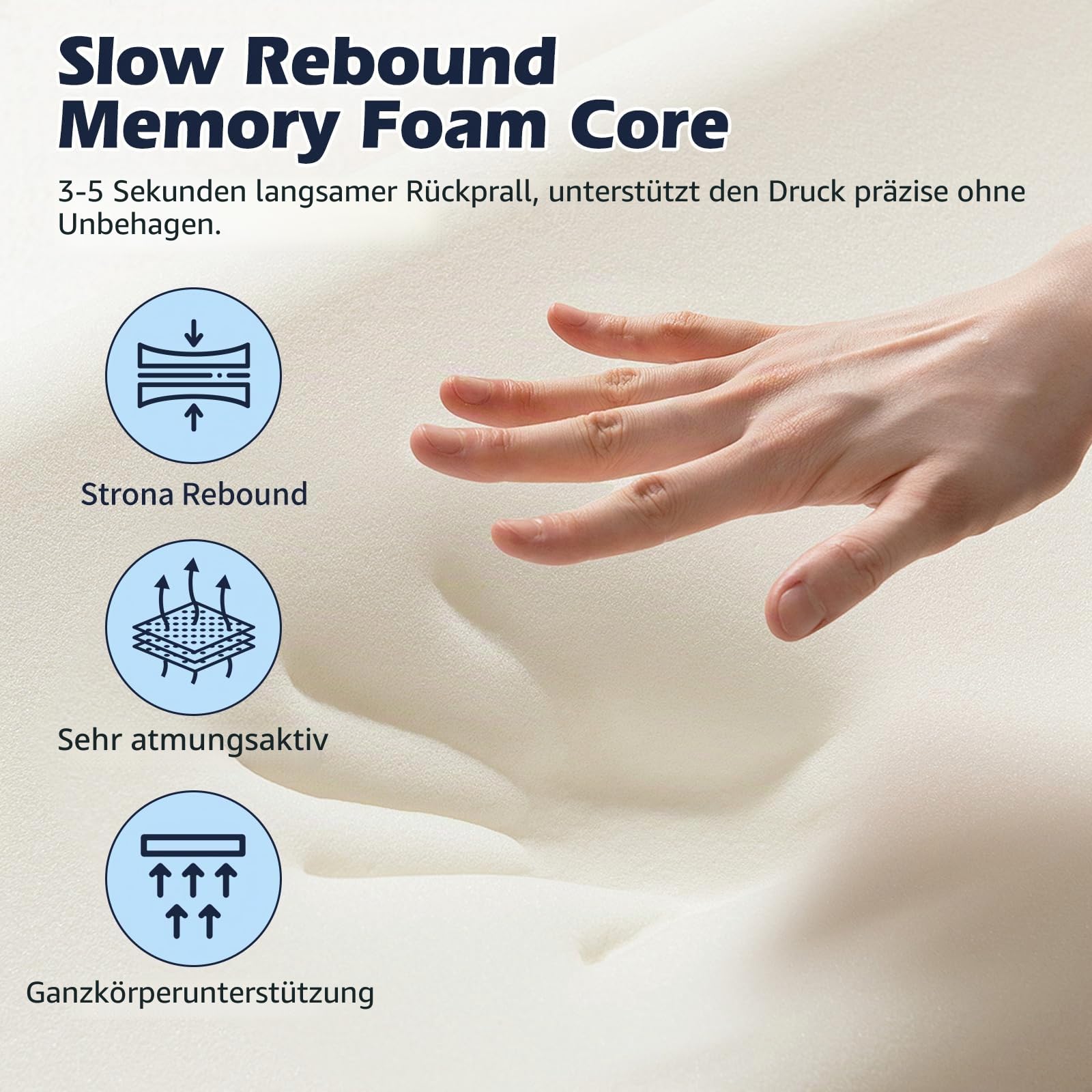 Face Down Pillow Schlafen, Ergonomisches Memory-Schaum-Massagekissen für Bauchschläfer & Augen OP Vitrektomie Erholung, hautfreundlich Massage Kopfstütze