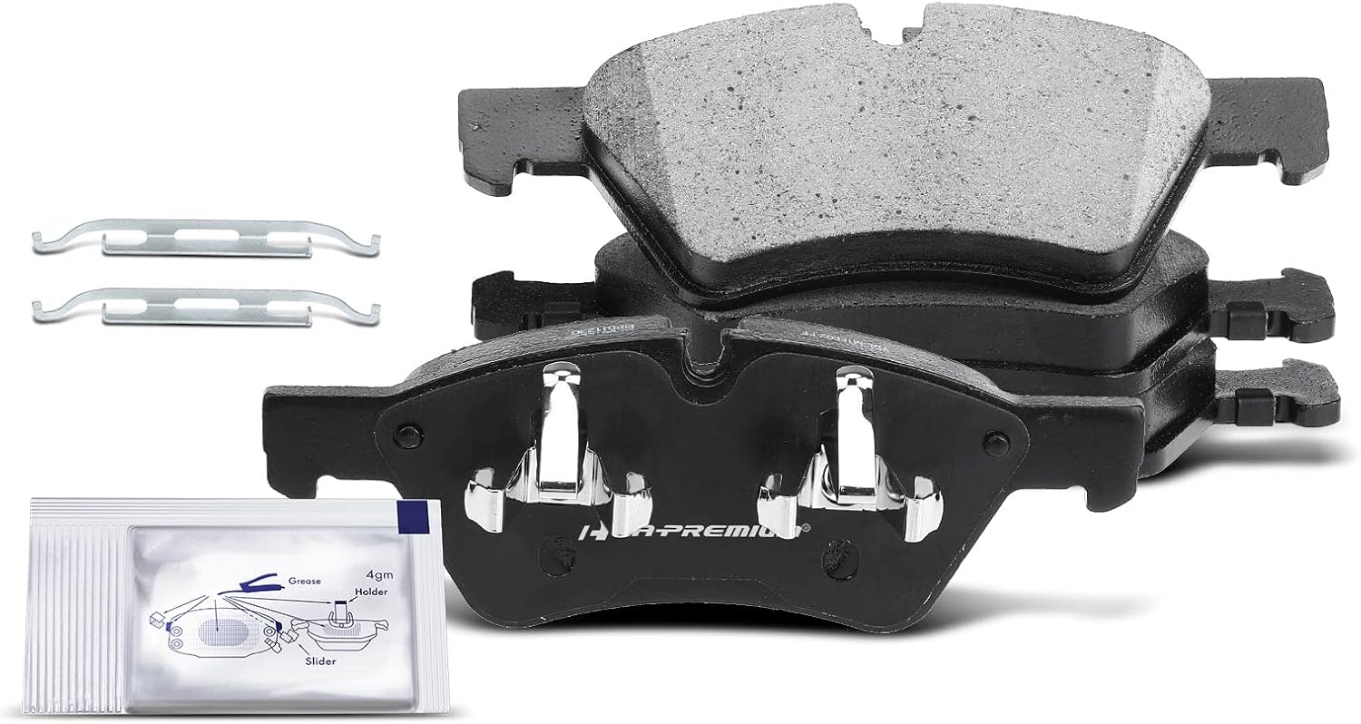 A-Premium Front Ceramic Brake Pads Set Compatible with Mercedes-Benz Models - E350, E500, E550, G55 AMG, GL320, GL350, GL450, GL550, ML320, ML350, ML450, ML500, ML550, R320, R350, R500
