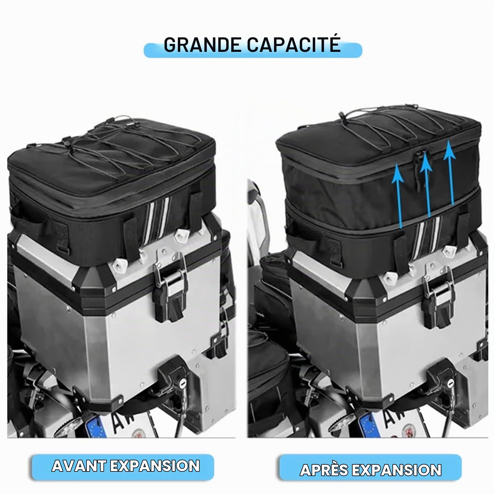 Sacoche De Selle Moto pour BMW R1200GS LC Adventure GS R1200 1250 LC Valise Latérale Bagages Moto Vario Case Sac À Bagages Sacs en Aluminium Sac Moto(2 General Side Bag)