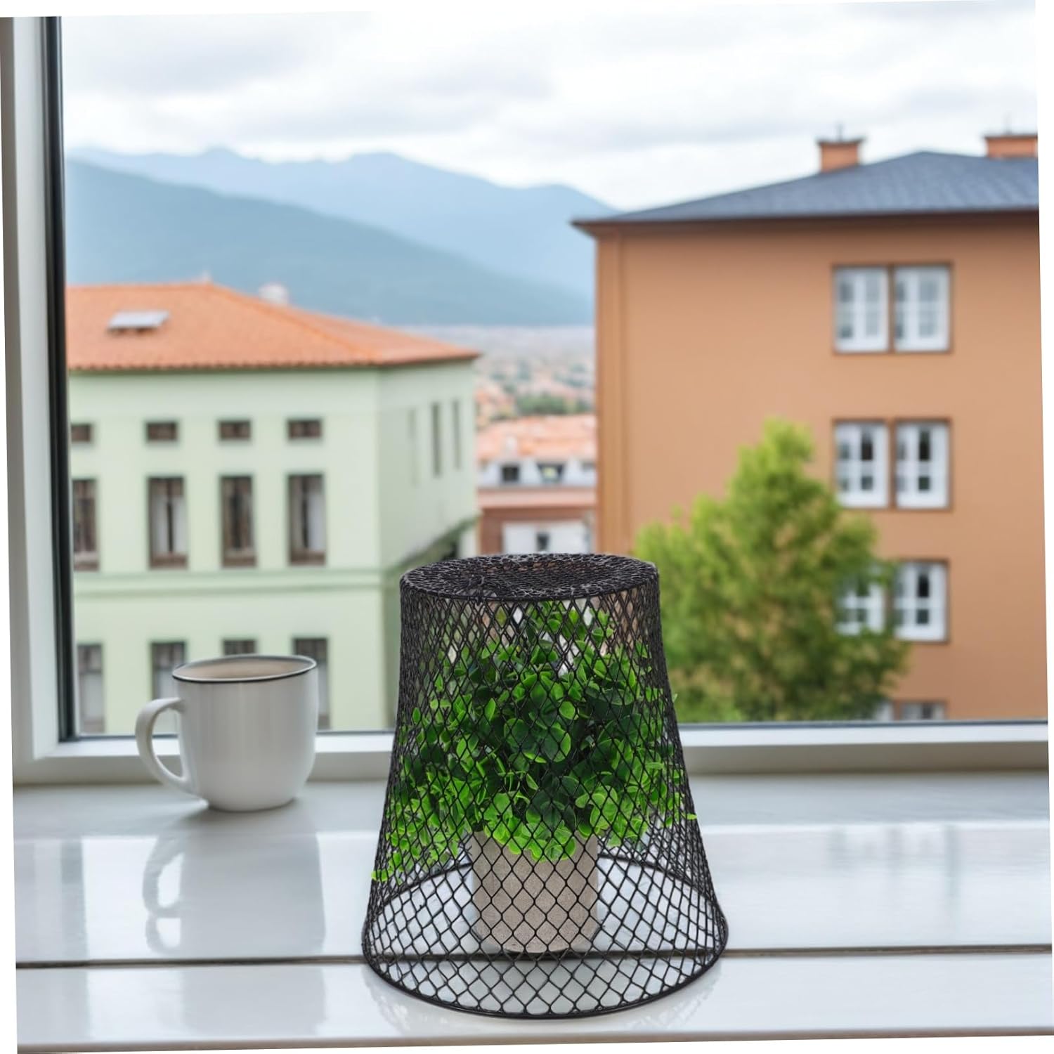 BESPORTBLE 1 Set Wire Plant Covers : Heavy Duty Metal Plant Protector Cage Garden Cloche for Seedling and Vegetable for Outdoor Use Balcony and Small Gardens