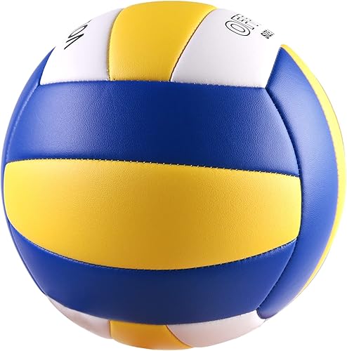 Miniatura 7 de Pecogo Volleyball Size 5 PU Leather Soft Indoor Outdoor Volleyballs Sports Training Game Play Ball for Beginner Teenager Adult 82