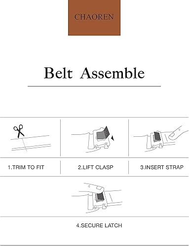 Miniatura 9 de CHAOREN Ratchet Belts for Men - Mens Leather Belt 1 38" for Dress Pants - Micro Adjustable Belt Fit Everywhere