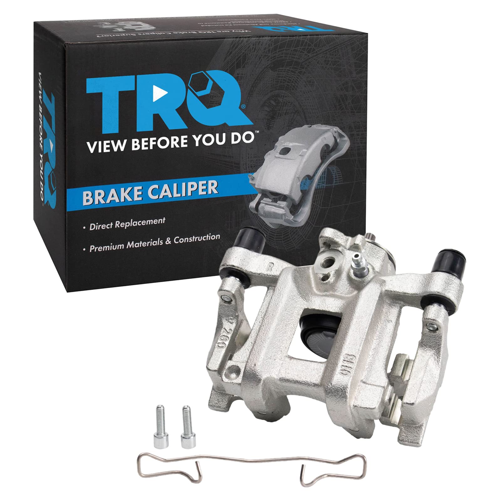 TRQ Rear Right Brake Caliper w/Bracket Passenger Side
