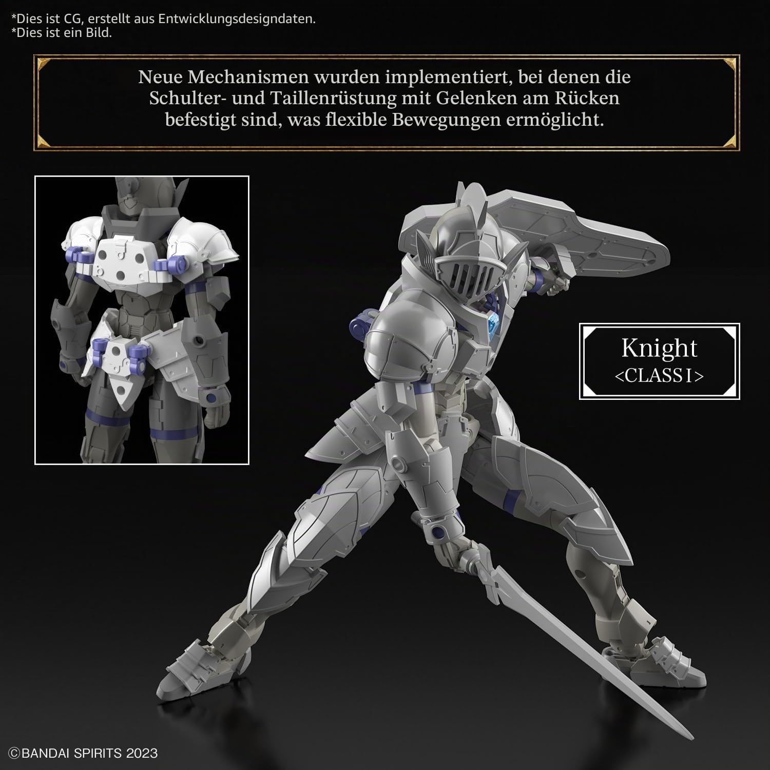 BANDAI SPIRITS Bandai Hobby - 30 Minuten Fantasy - #01 Liber Knight, 30 MF Modellbausatz