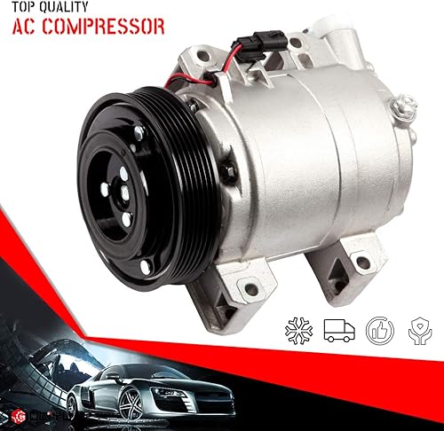 Miniatura 2 de cciyu Compresor de aire acondicionado para N-issan Rogue 2008-2013 Auto reparación Compresores Asamblea 6 ranuras DKS17D