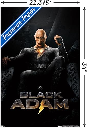 Miniatura 31 de Trends International DC Comics Movie Black Adam - Póster de pared de una hoja Versión enmarcada Barnwood