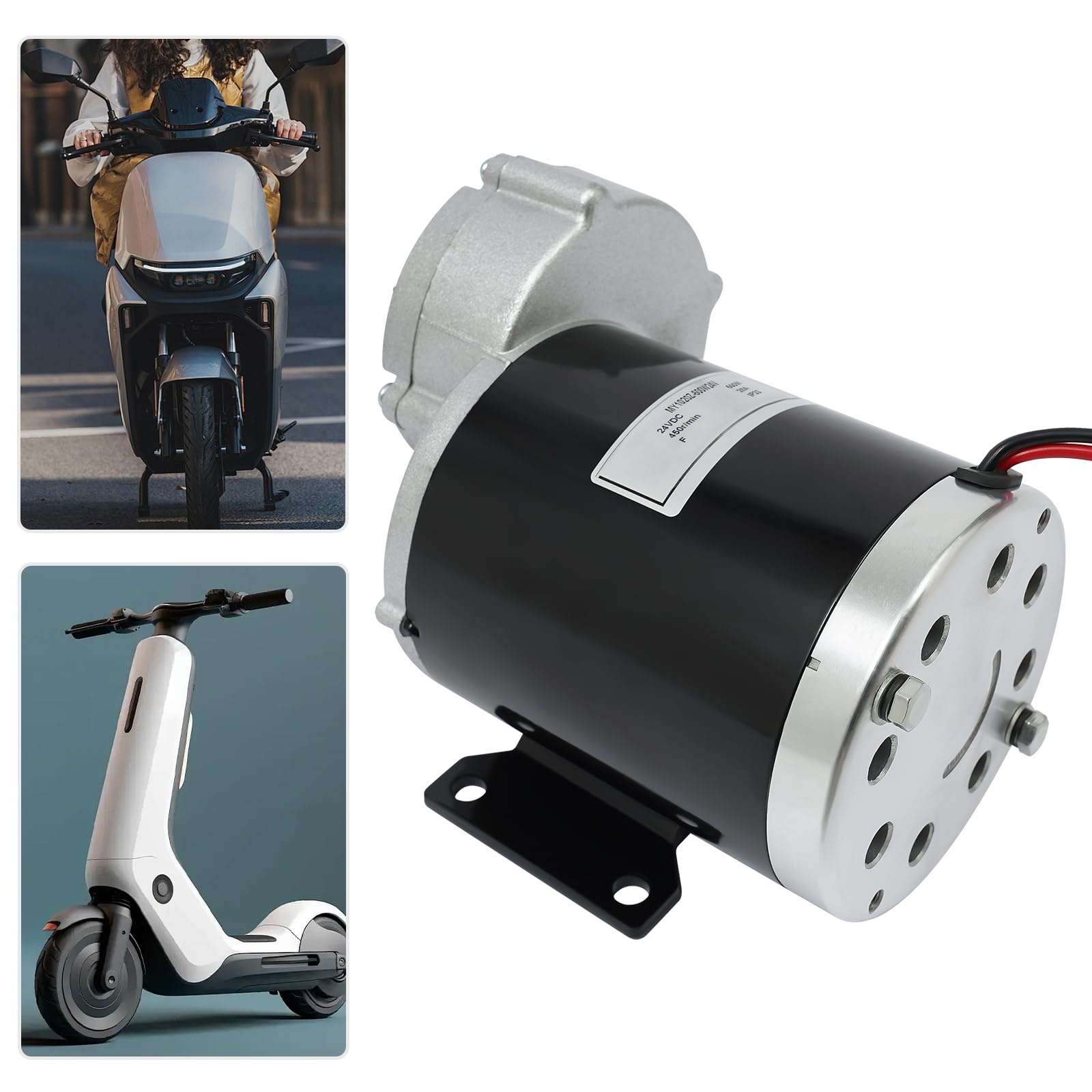 Silnik elektryczny o mocy 600 W, silnik szczotkowy, silnik do roweru elektrycznego, do przebudowy, kompaktowy rozmiar, nośność 200 do 250 kg, moc 24 V