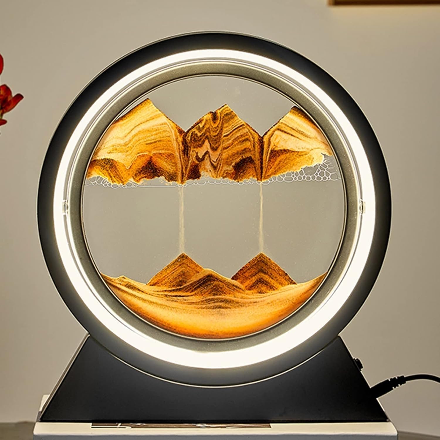 Lampada da scrivania a LED con scena 3D per interni e illuminazione ambientale