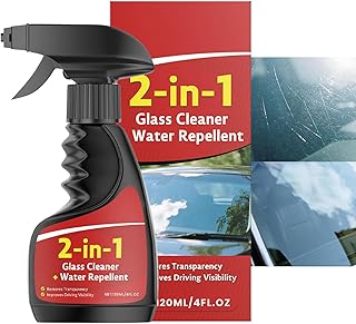 自動車用ガラスクリーナー - 120ml 防曇 カー ディテーリング 用品 | オートガラス用 油膜除去剤 - トラック RV SUV 家庭用 外部ミラー 浴室 シャワー 安全運転用