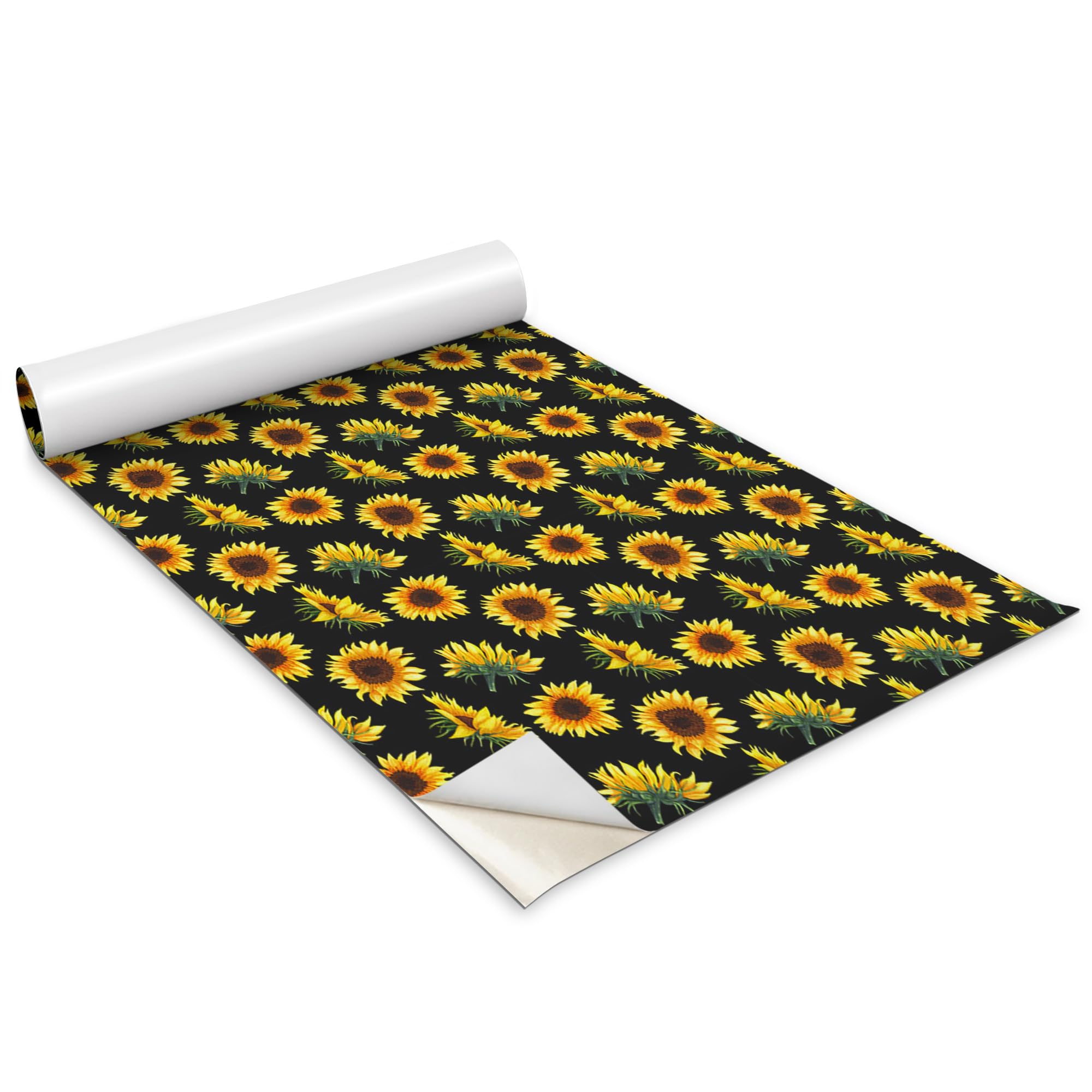 Papel pintado girasoles 100x50 cm autoadhesivo mate para forrar armarios viejos y puertas