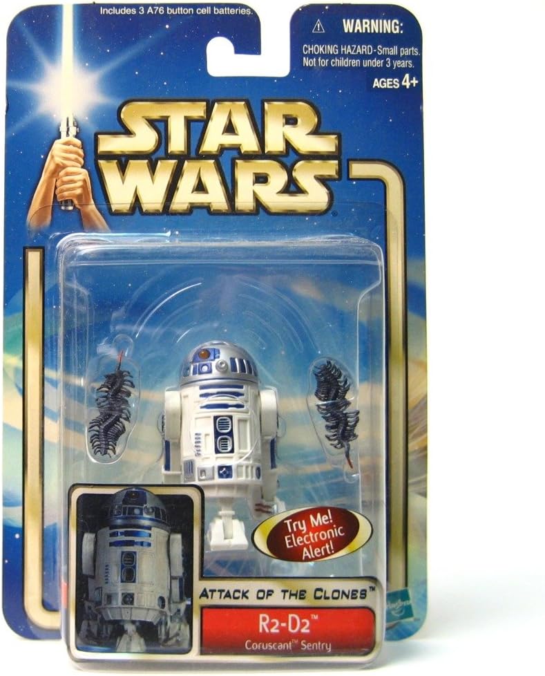 Star Wars Attack of the Clones Talking R2-D2 (Coruscant Sentry) Action Figure