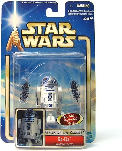 Star Wars Figura de acción de Attack of the Clones Talking R2-D2 (Coruscant Sentry)
