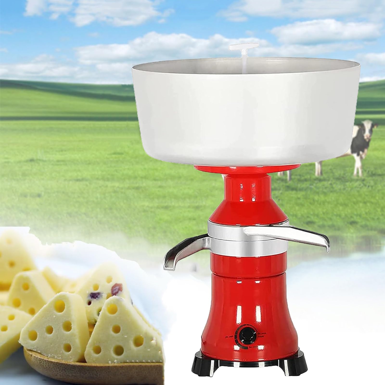 Milchzentrifuge Aluminiumlegierung, Milchseparator Aluminiumlegierung | Milch-Sahne-Zentrifugal-Separator, 8000-10000 U/Min, Fettrestgehalt ≤ 0,05 %, Machen Sie Ihre Eigene Sahne Und Magermilch