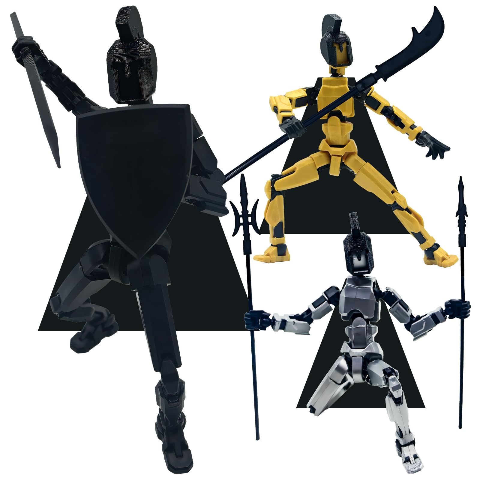 Ruilidesg Assembly Completed 3D Printed Figure T13, Dummy 13 Action Figure, Titan 13 Robot 13 Action Figure Desktop Decorations for Game Lovers.