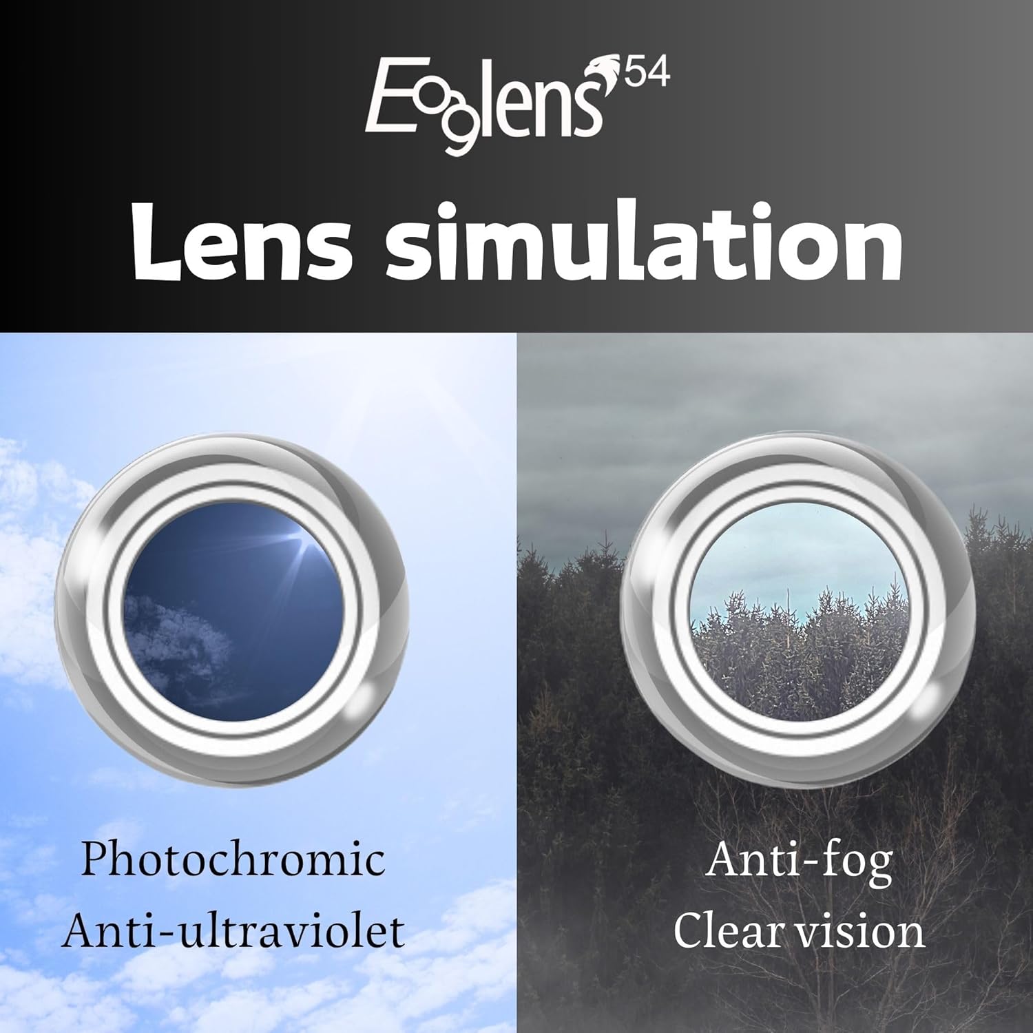 Safety Glasses Anti Fog Photochromic ANSI Z87.1 UV Protection Scratch Resistant hunting tactical Airsoft - Image 4