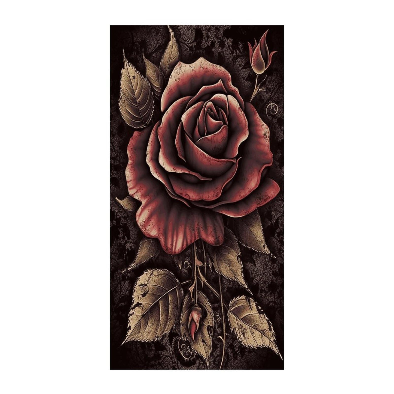 Fekiloot Style Gothic Rose Door Curtain Room Divider Curtains