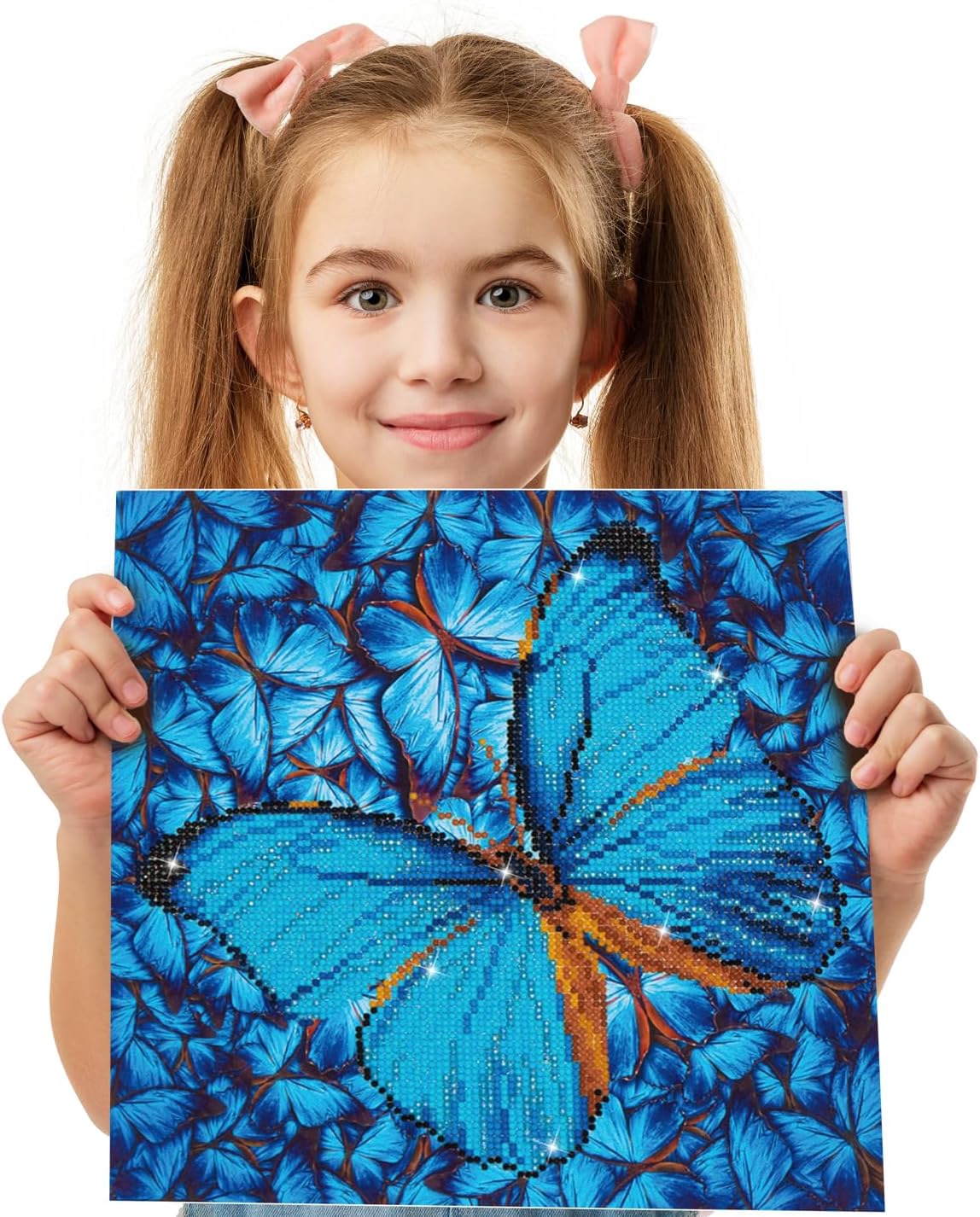 DIAMOND DOTZ Flutter by Blue Diamond Painting Kits for Adults - Diamond Art Kits a Relaxing Creative Craft Kit with Dotz Gems 12x12
