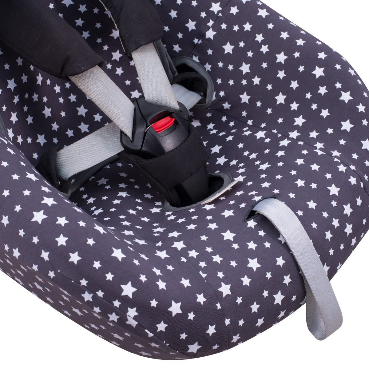 JYOKO Kids Funda de algodón para Silla de Coche Compatible con Maxi Cosi (Winter Sky, Maxi Cosi Pearl 360, Mica 360 Pro y Mica Pro Eco I-Size)
