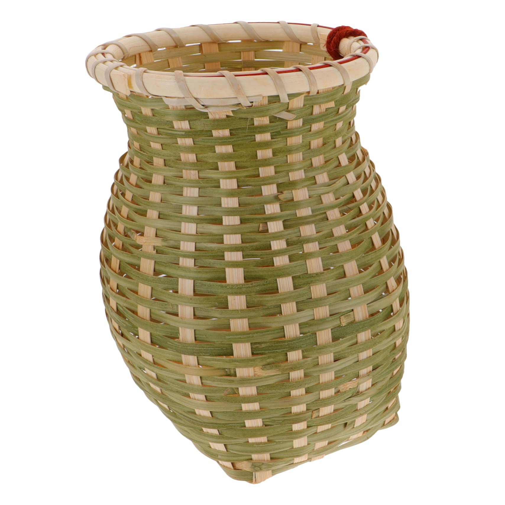 VANZACK 5pcs Woven Toy Baskets for Boys and Girls Small Pack Baskets Bamboo Woven Carrier Ethnic Style Toy Storage Caddy