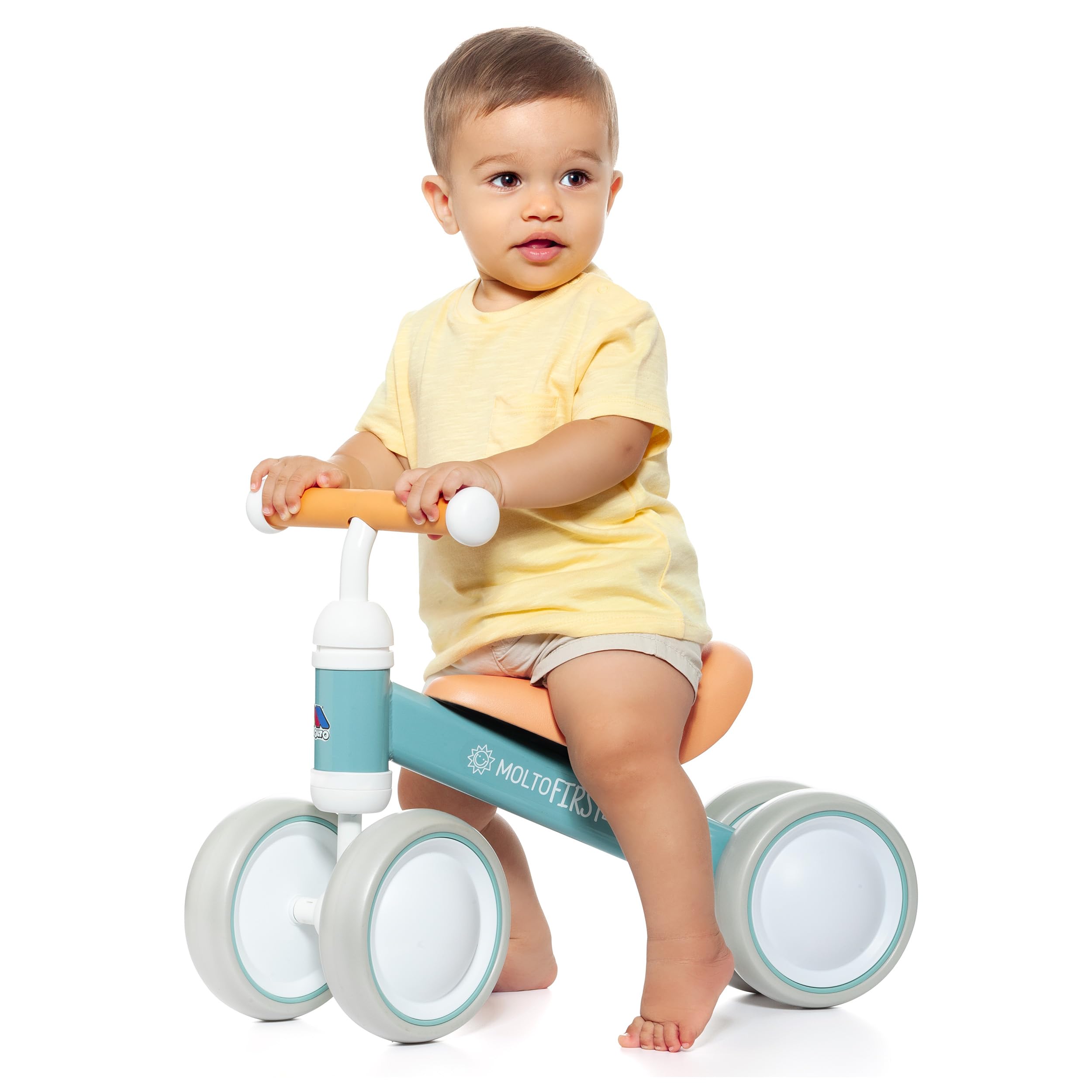 MOLTO | Bicicleta sin Pedales My 1st Ride on Azul Corre Pasillos para Uso en Casa o en el Parque | Juguetes Infantiles Seguros y Resistentes | Fomenta el Desarrollo de los niños | + 10 Meses
