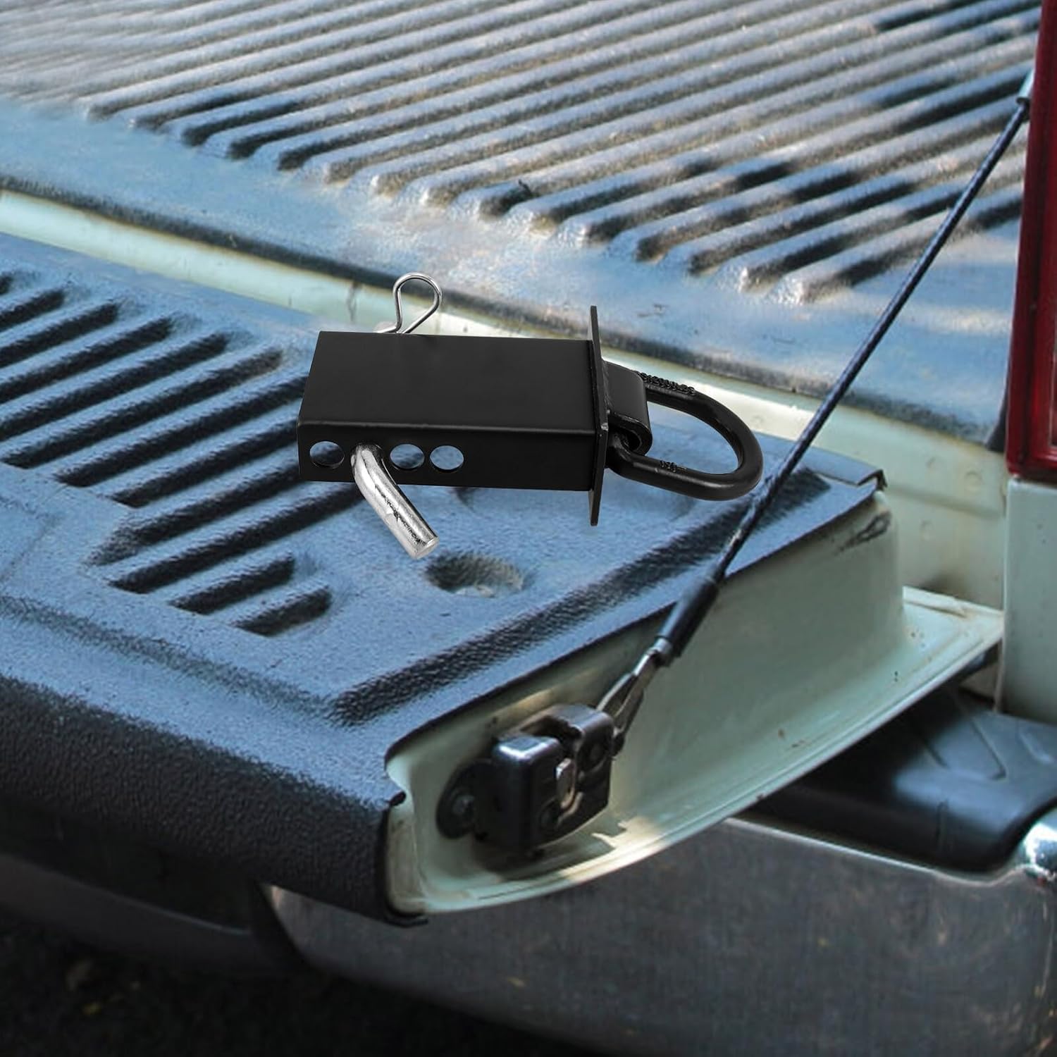 UPKOCH Heavy Duty Stake Pocket D Ring Trailer Tie Down Anchor for Truck Bed Cargo Securing with Recessed Metal Tie Down Hook