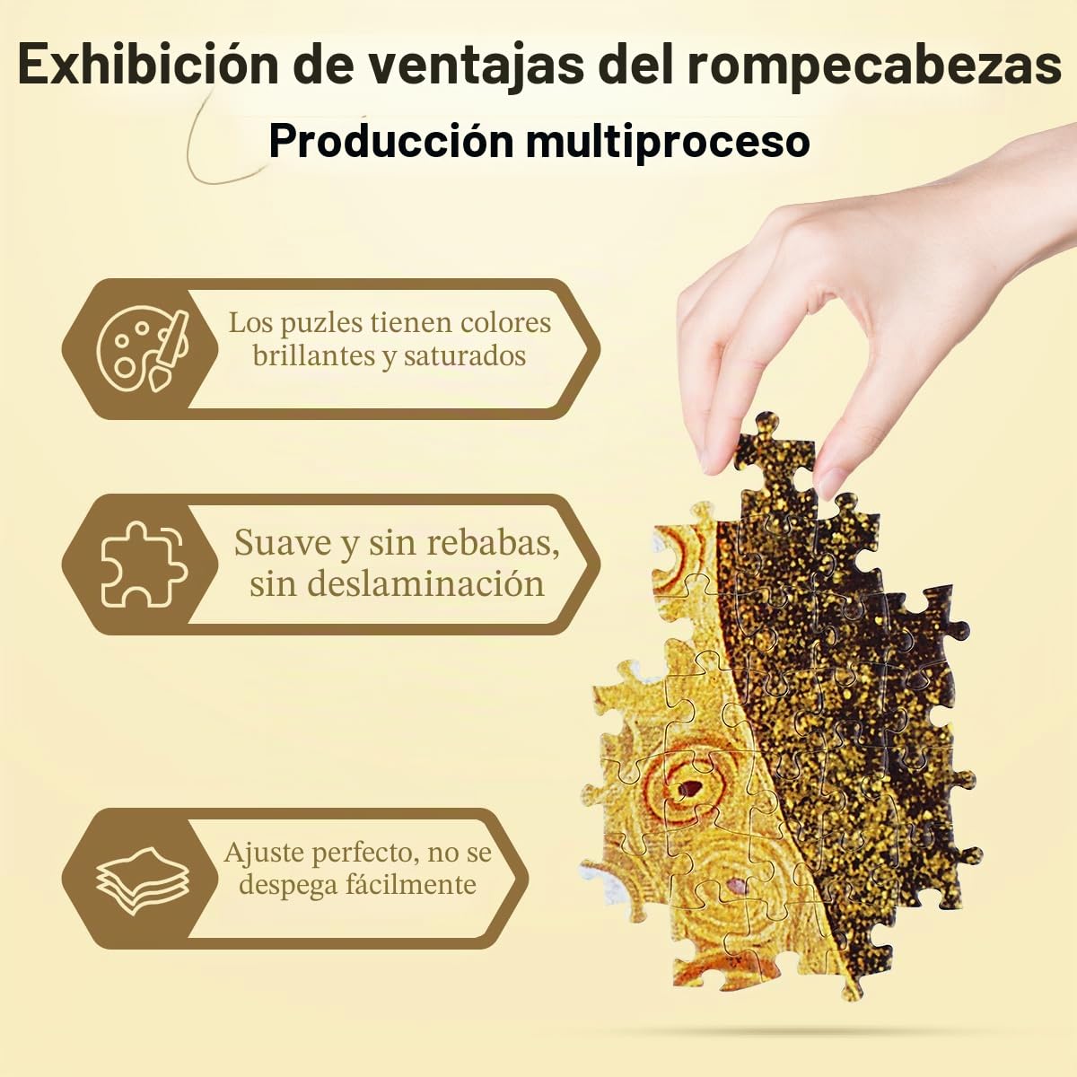 MISITU Rompecabezas de 2000 piezas para adultos, rompecabezas artístico "Kiss" de Gustav Klimt, juego familiar, rompecabezas desafiante para niños de más de 14 años