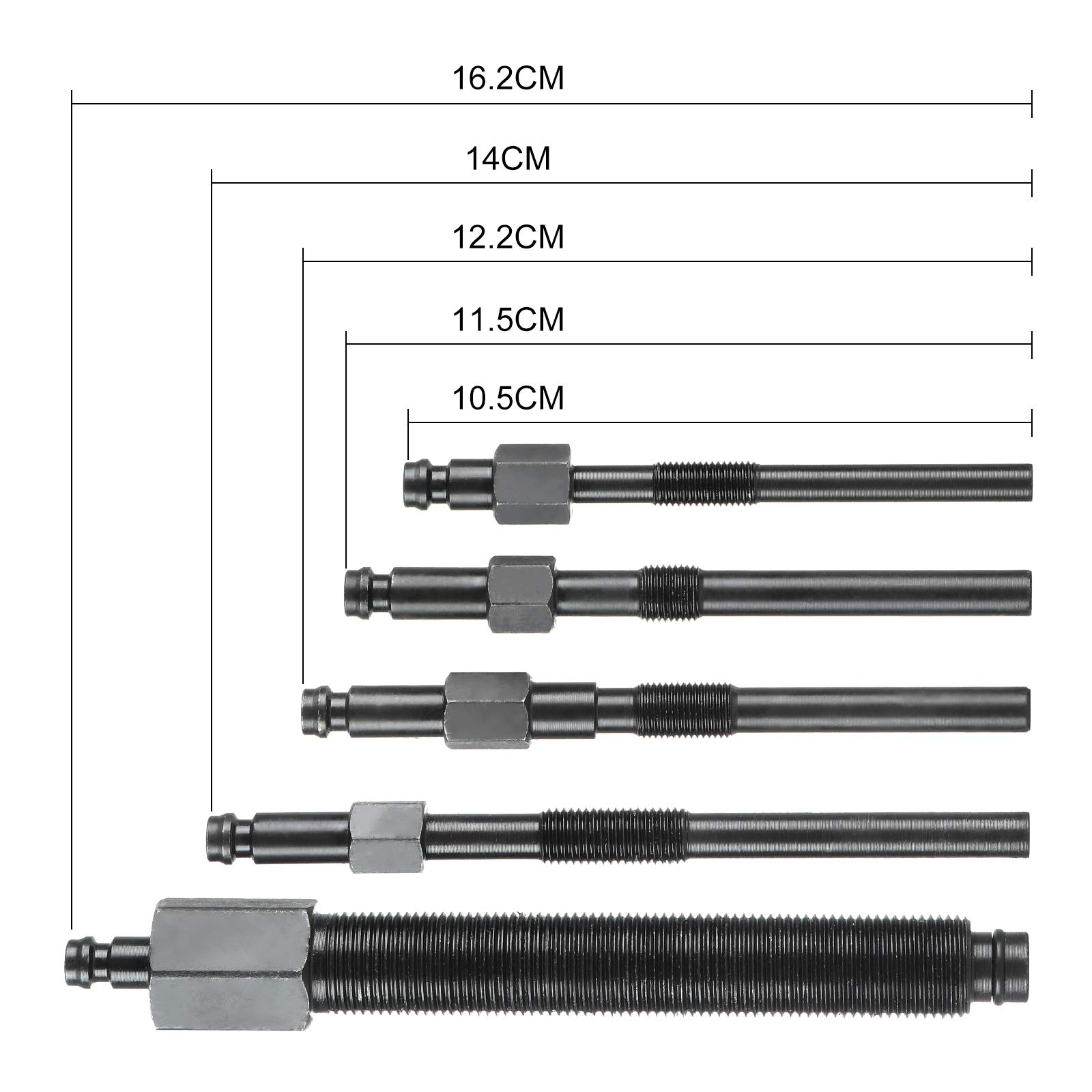 tester compressione motore TDI CDI test diagnostico manometro kit, dispositivo di misurazione 0-1000PSI kit test pressione cilindro motore, per trattori con motori diesel auto